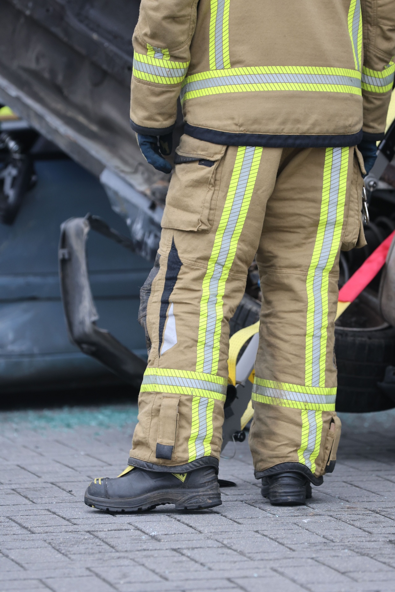 First responder at an accident scene